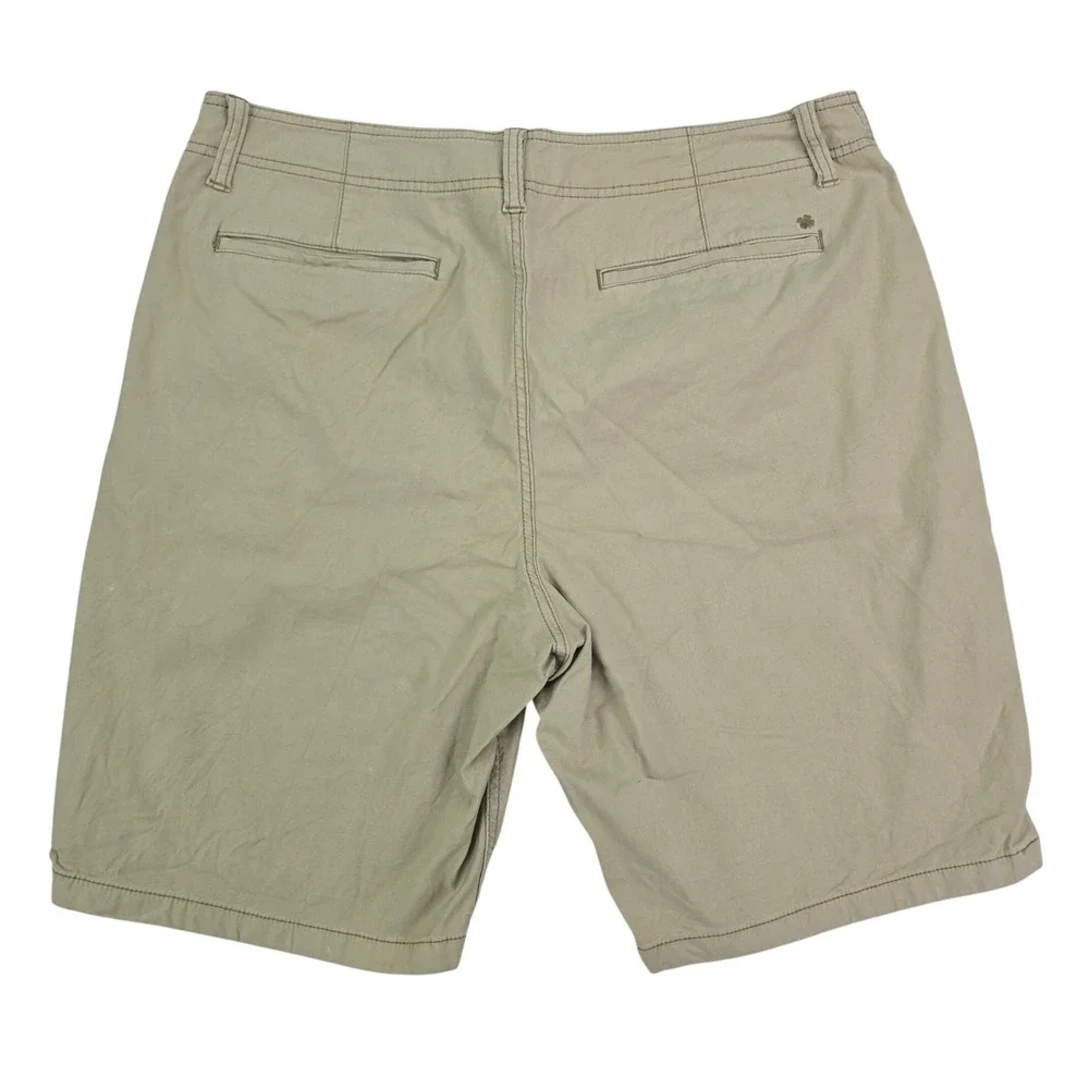 Lucky Brand Saturday Stretch Chino Shorts Mens 36 Khaki Tan Cotton Casual Summer